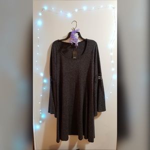 Torrid Lace Inset Skater Knit Dress
